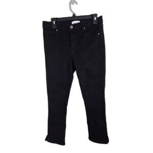 Made and Loved Black Skinny Jeans With Laces At Bottom Size 8(29)